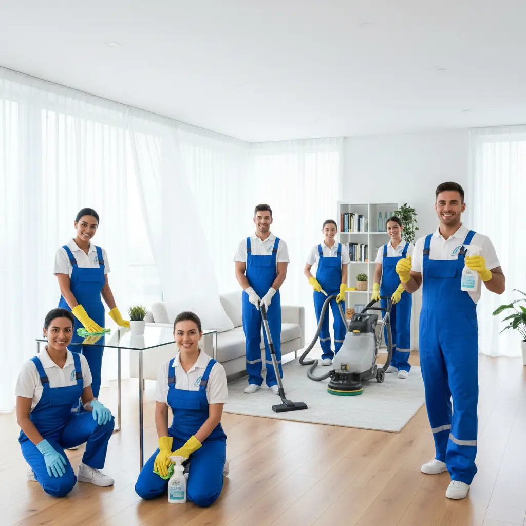 Polished hardwood floors